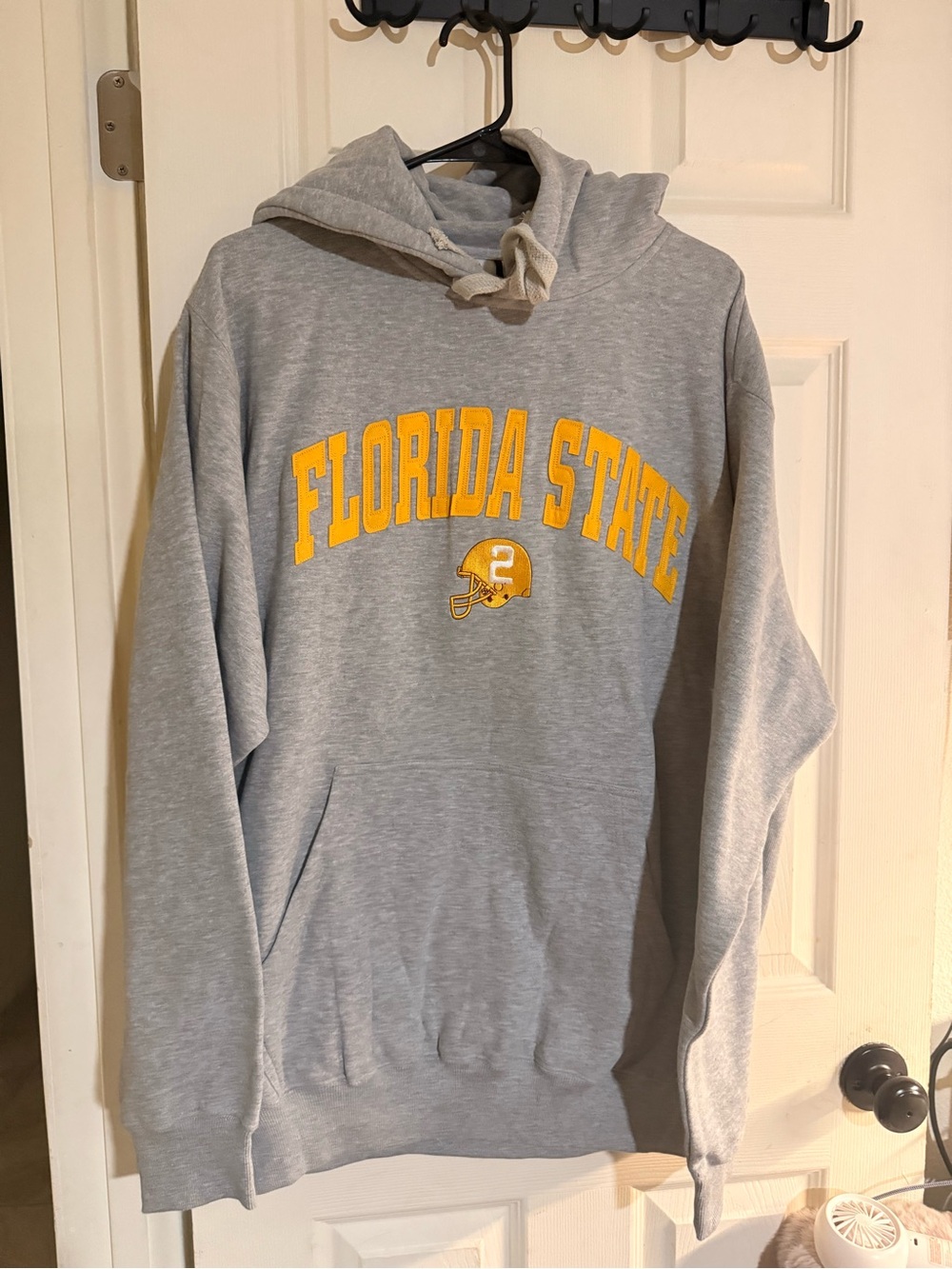 ESPN College GameDay FSU Hoodie Large Sweatshirt Gray Florida State Sales Sample